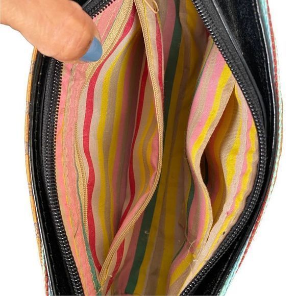 Y2K Mini Striped Multi-Color Shoulder‎ Purse - Picture 5 of 5